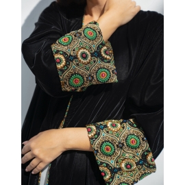 ISLAMIC PRINT WITH BLACK VELVET 